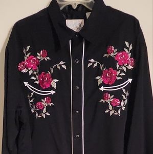 Roper embroidered western shirt